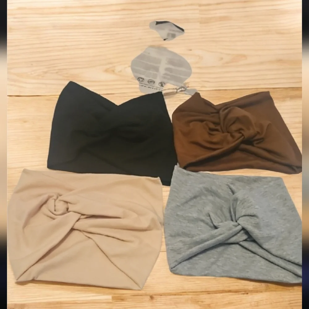 Dreshow Head Wraps NWT OS Brown Beige Black Gray. Great Gift
